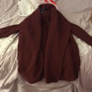 Maroon cardigan